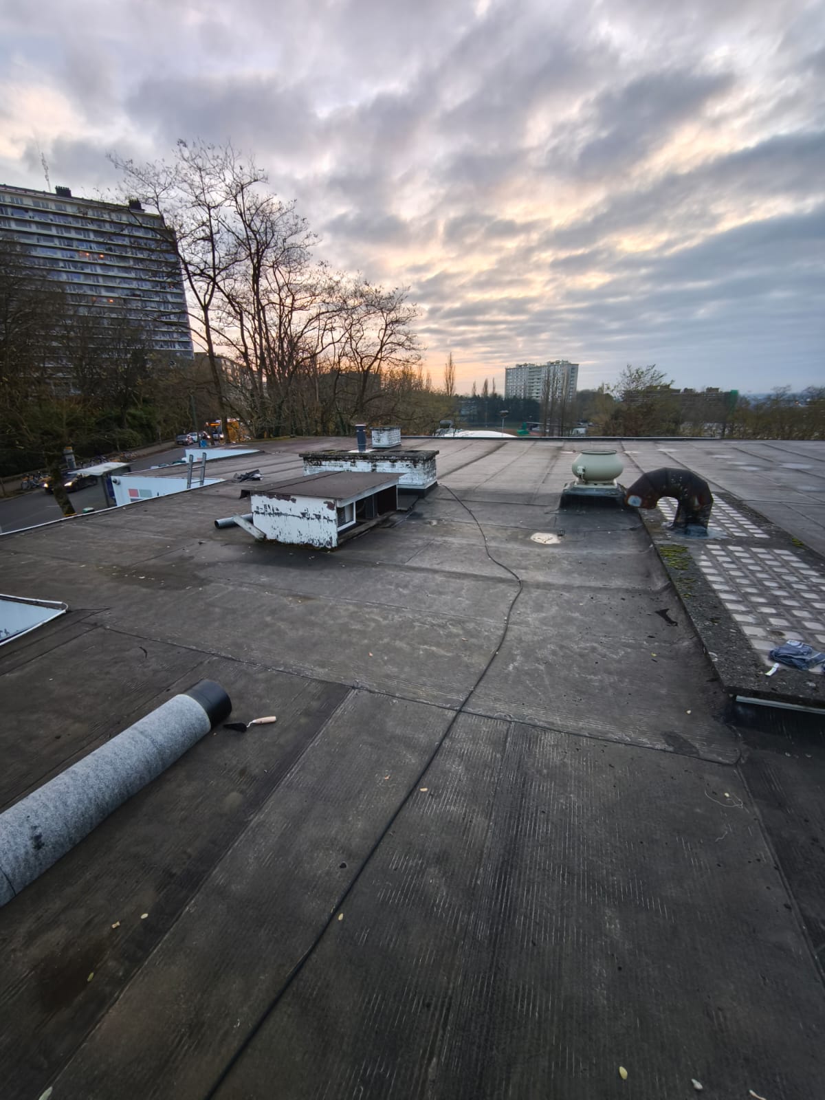 Toit plat après travaux